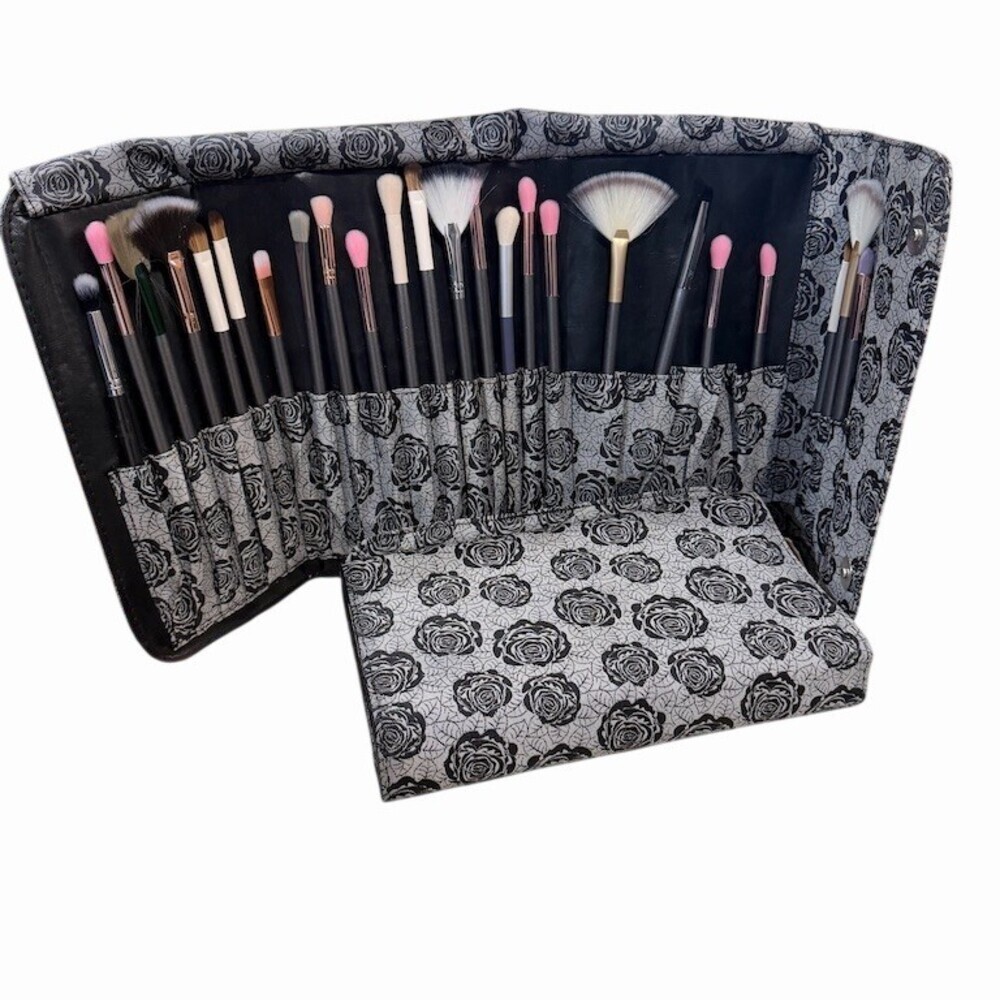 Lot of 2 NEW Boutique Foldable Makeup Brush Holder Organizer